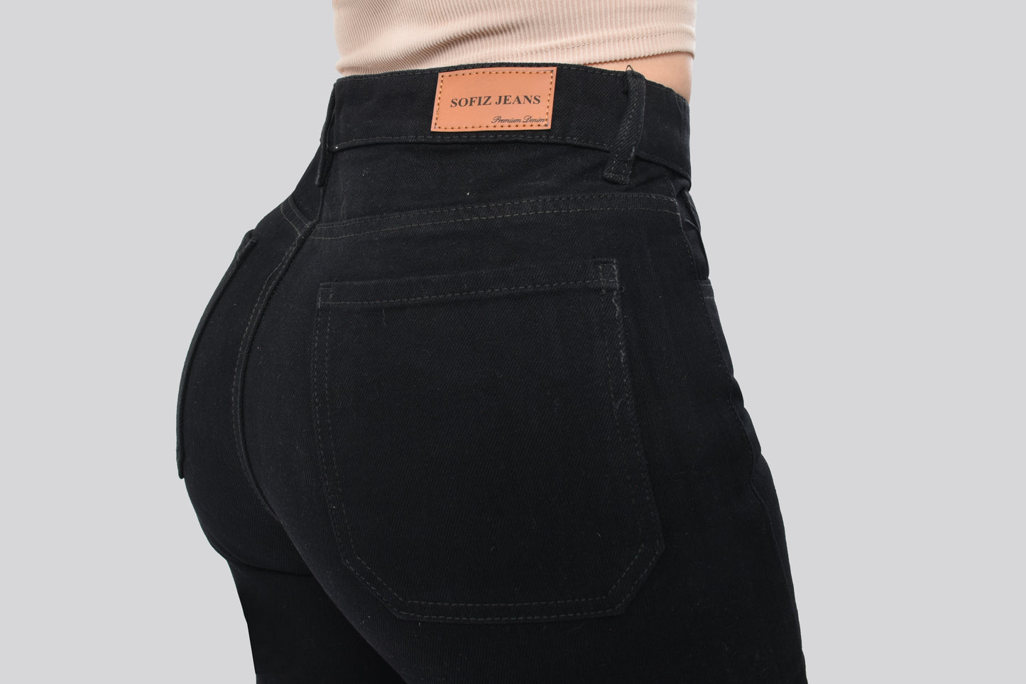 Pantalón Mom Jeans M3 Negro