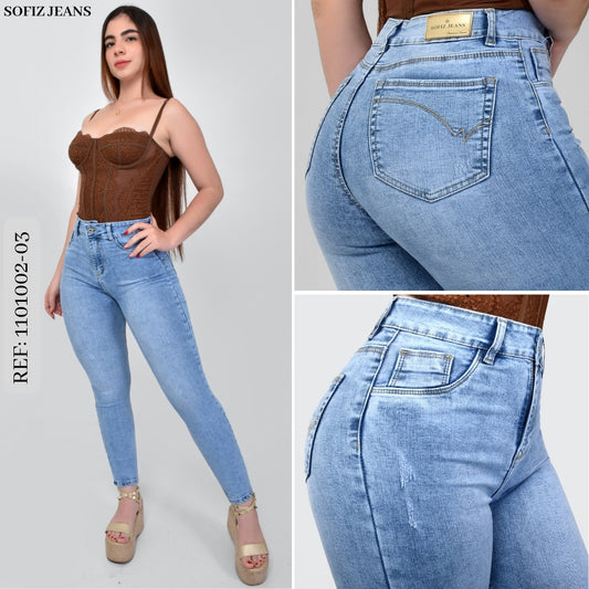 Pantalón Skinny Frosteado 120100203