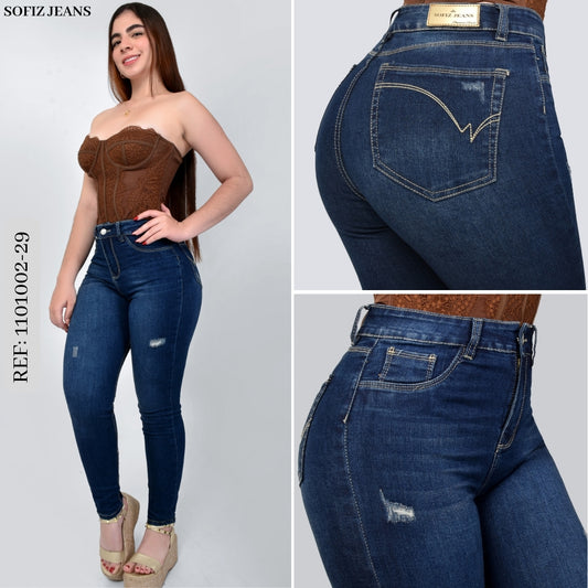 Pantalón Skinny Oscuro 120100229