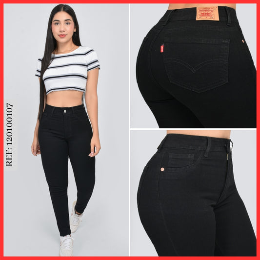 Pantalón Skinny Tipo Importado Negro 120100107