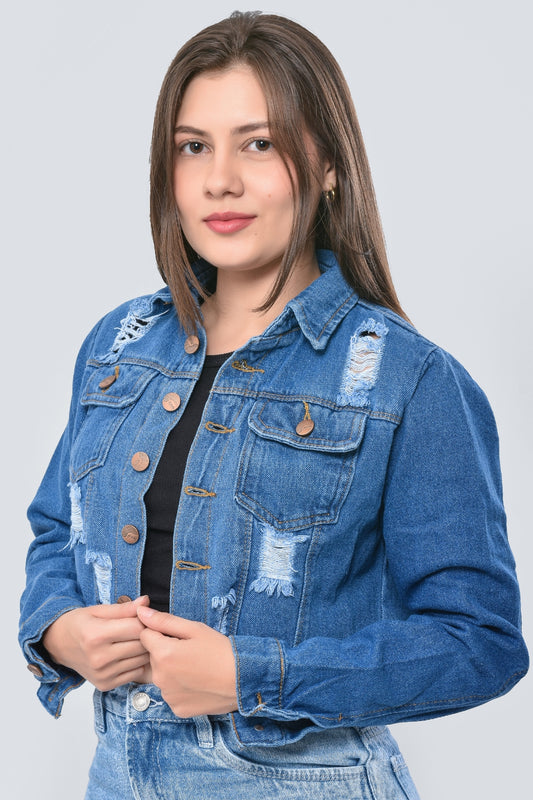 Chaqueta Jean Dama M10 Medio