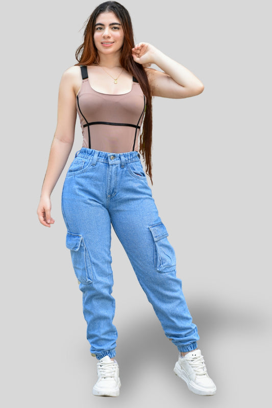 Jean Cargo M8 Claro