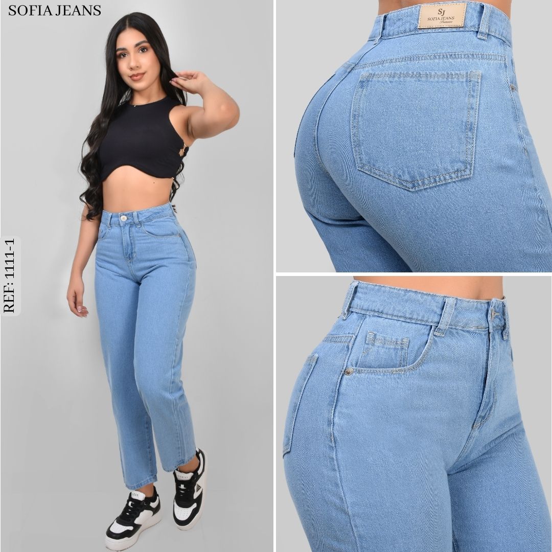 Pantalón Mom Rígido Liviano Claro 110402002